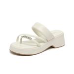 Шлепанцы женские Gemeiq, бежевый - фото