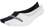 Носки Adidas Thin Linear Ballerina Socks 2 Pairs, белый/черный - фото