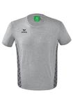Рубашка erima Essential Team T Shirt, цвет hellgrau melange/slate grey - фото