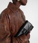 Кожаный клатч Maygot Manolo Blahnik, Blck - фото 2