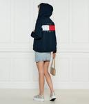 Толстовка женская Tommy Jeans свободного кроя на молнии, синий - фото 2