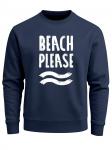 Neverless Свитшот 'Beach Please' в цвете Navy - фото