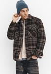Куртка PULL&BEAR CHECK, Brown - фото 6