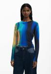 Джемпер Desigual FINE VERTICALLY GRADIENT SWEATER, Blue - фото