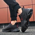 Низкие кроссовки для бега мужские черно-красные Binary - фото 9