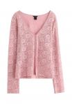 Кардиган Lindex Cardigan, Light Dusty Pink/Light Pink - фото 4