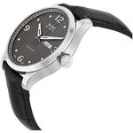 MIDO Часы Helm Automatic Mechanical Movement Men's Watch Watch 42mm Black Dial Cow Leather Strap, Black - фото 2