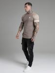 Футболка SikSilk, Chamois/Dark beige - фото 5