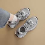 Кроссовки AGSDON Chunky Sneakers Women's Low-top, серебряный - фото 32