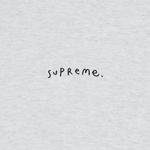 Футболка Supreme Ying Yang 'Ash Grey', серый - фото 3