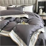 Generic Комплект постельного белья из хлопка 1000 TC Gray - фото 3