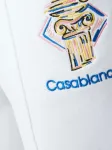 Спортивные брюки с вышивкой CASABLANCA, белый - фото 5