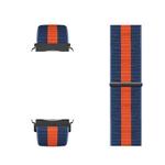 Ремешок совместимый с OPPO Nylon Penc iWatch, [липучка] петлевой ремешок Пепельно-чёрный шторм - фото