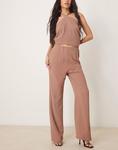 Прямые брюки ASOS DESIGN от производителя цвета мокко - фото 5