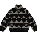 Куртка Heart pattern Fleece Jacket HUMAN MADE, синий - фото 4