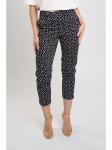 Тканевые брюки Marks & Spencer, черный/белый - фото