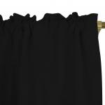 Штора с рюшной лентой easy home, черный - фото 4