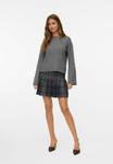 Юбка Vero Moda VMPIPER MITTLERE TAILLE, Medium Grey Melange/Dark Grey - фото 2