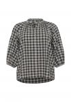 Блуза Kaffe Curve ELINA, Black Grey Check/Black - фото 5