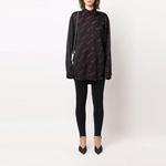 Рубашка женская Balenciaga, черный / красный - фото 2