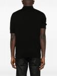 Dolce & Gabbana рубашка поло с вышитым логотипом, черный - фото 3