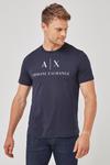 Футболка с логотипом Armani Exchange, синий - фото 4