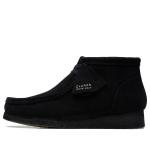 Кроссовки wallabee boots 'black suede' Clarks, черный - фото