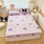 Подогнанная простыня Sanrio, Version A - Cute Kuromi - фото 4