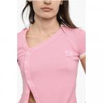 Укороченное асимметричное поло Dsquared2, Multicolor - фото 3