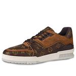 Кроссовки trainer sneakers 'brown monogram' Louis Vuitton, коричневый - фото