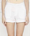 Шорты льняные Guess Jeans Regular Fit, белый - фото