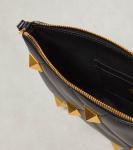 Клатч Roman Stud из стеганой кожи Valentino Garavani, черный - фото 3