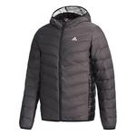 Пуховик adidas Side Splicing Solid Color hooded down Jacket Gray, серый - фото