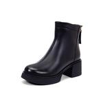 Ботинки женские черные/абрикосовые PT'SON, черные (текстильная подкладка) - фото 10