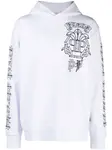 Худи с вышитым логотипом Philipp Plein, белый - фото
