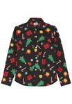 Рубашка KIDS CHRISTMAS ICONS OppoSuits, черный - фото 2