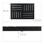 Бамбуковый коврик для ванной Relaxdays, черный - фото 4