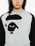 Свитер с принтом A BATHING APE, черный - фото 5