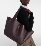 Сумка-тоут из кожи Le 5 À 7 Bea Saint Laurent, Raisin - фото 2