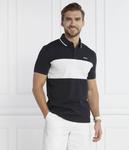 Футболка поло мужская Boss Green с контрастной полосой на груди, черно-белый - фото 3