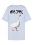 Футболка с принтом Moschino, синий - фото