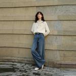 ELLE Рубашка Women's Ecru Lapel Moderate - фото 5