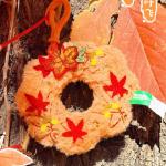 Autumn's Embrace Wreath Maple Leaf Dolls Plush Pendant 10cm Height BAMBOO MATES - фото 3