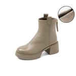 Женские Ботинки Челси Черные/Абрикосовые COMELY, Абрикос (Шерстяная Подкладка) - фото 2