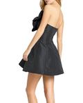 Мини-платье Mac Duggal без бретелек с бантом, черный - фото 3