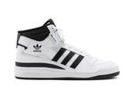 Кроссовки мужские Adidas Forum Mid высокие, белый/черный - фото