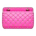 Valentino Кожаная сумка через плечо с шипами - фото 3