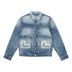 Куртка Palace x Evisu Dice Denim Jacket 'Light Wash', синий - фото