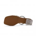 DAPHNE Слайды Slippers Women's Silver, Ecru - фото 6