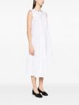 Платье миди из поплина Société Anonyme, белый - фото 3